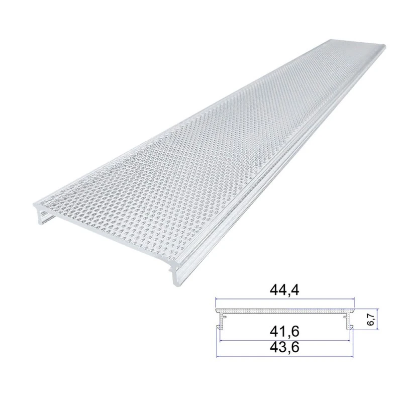 Acrylic Anti-Glare Extrusion Lampshade Acrylic Anti-Glare Extrusion Lampshade