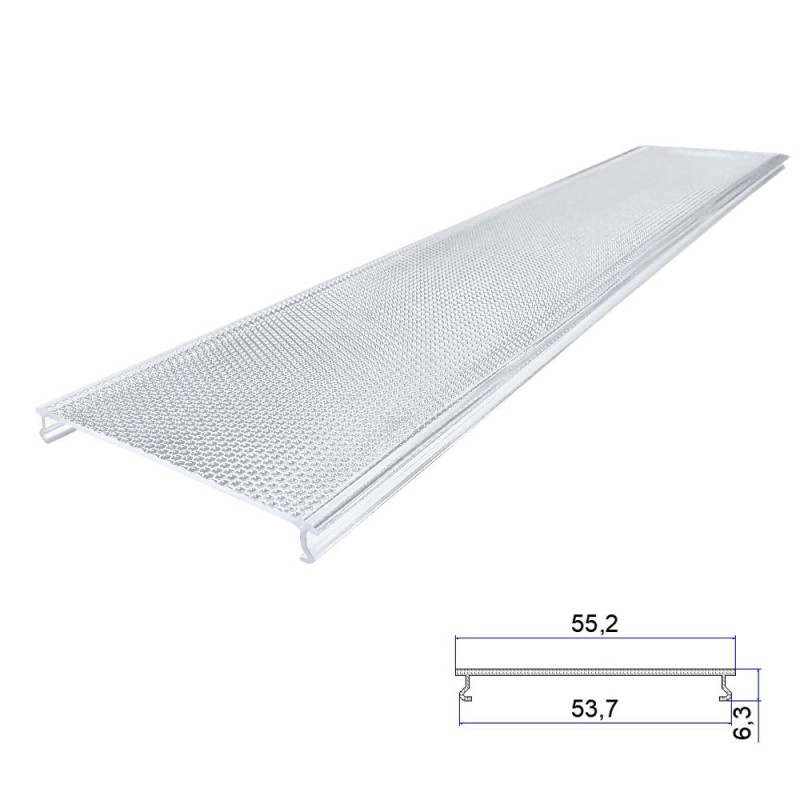 Polycarbonate Anti-Glare Extruded Lampshade Polycarbonate Anti-Glare Extruded Lampshade
