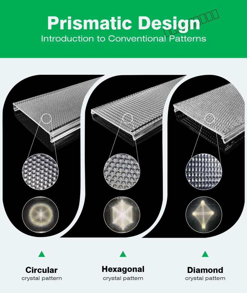 Polycarbonate Anti-Glare Extruded Lampshade