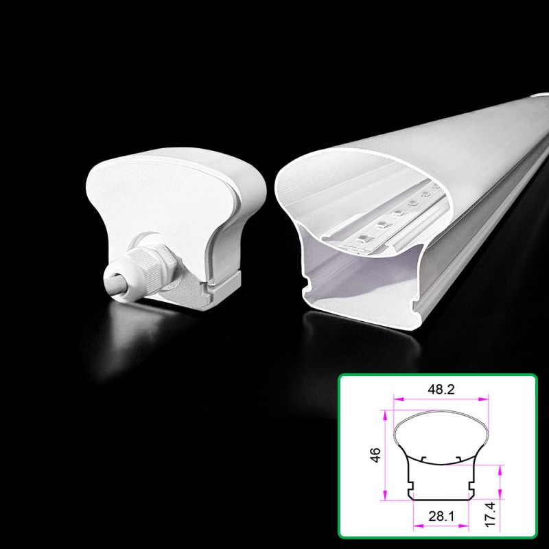 Polycarbonate Dalawang-Kulay na Extruded Lampshade Polycarbonate Dalawang-Kulay na Extruded Lampshade